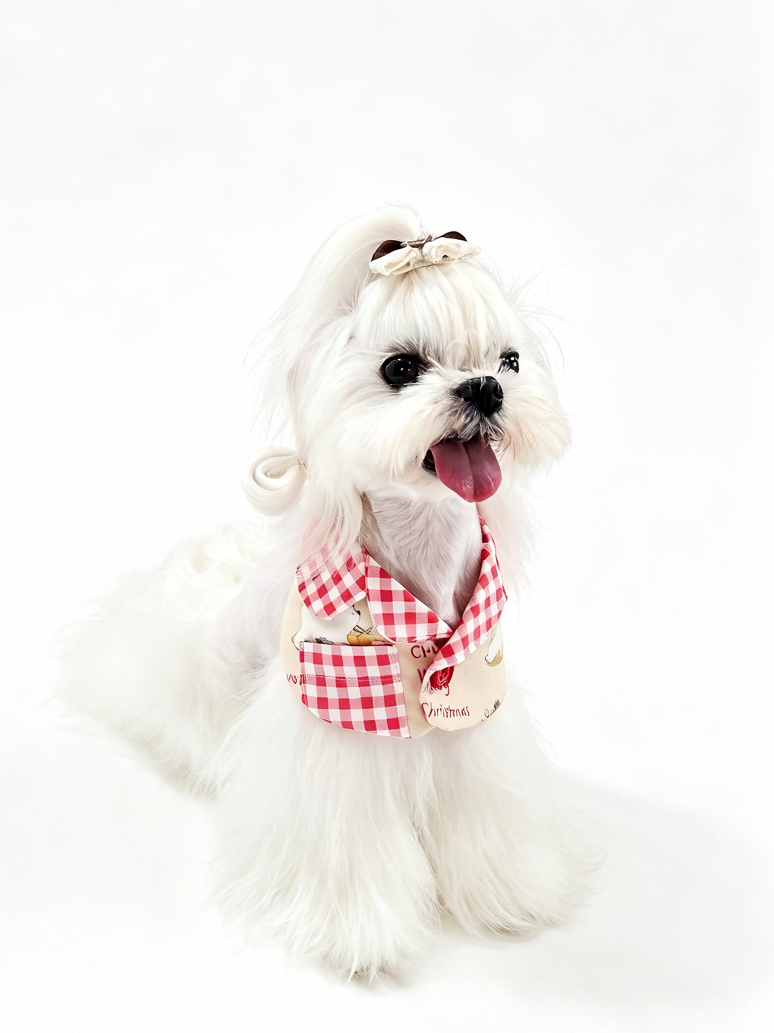 Christmas Bow Bib