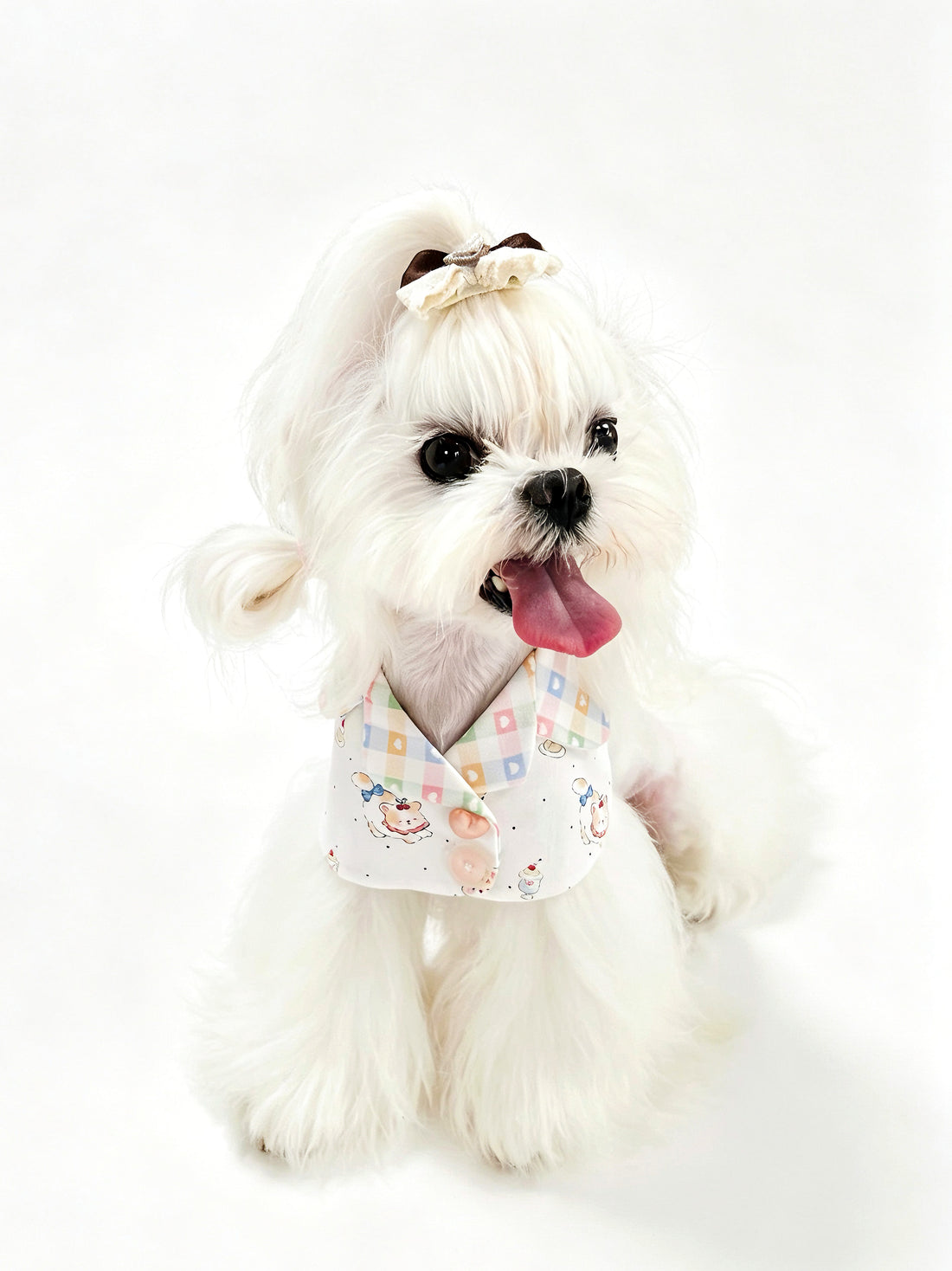Sweet Kitty Bow Bib