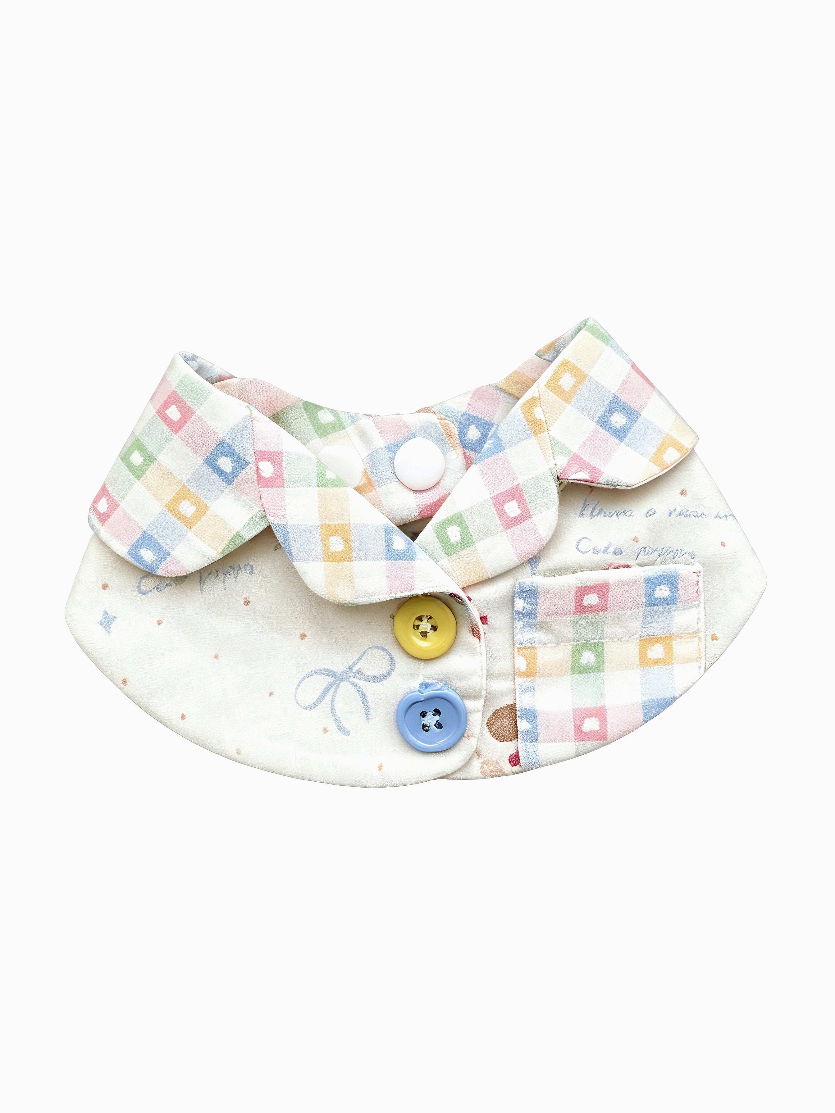 Candy Check Bow Bib