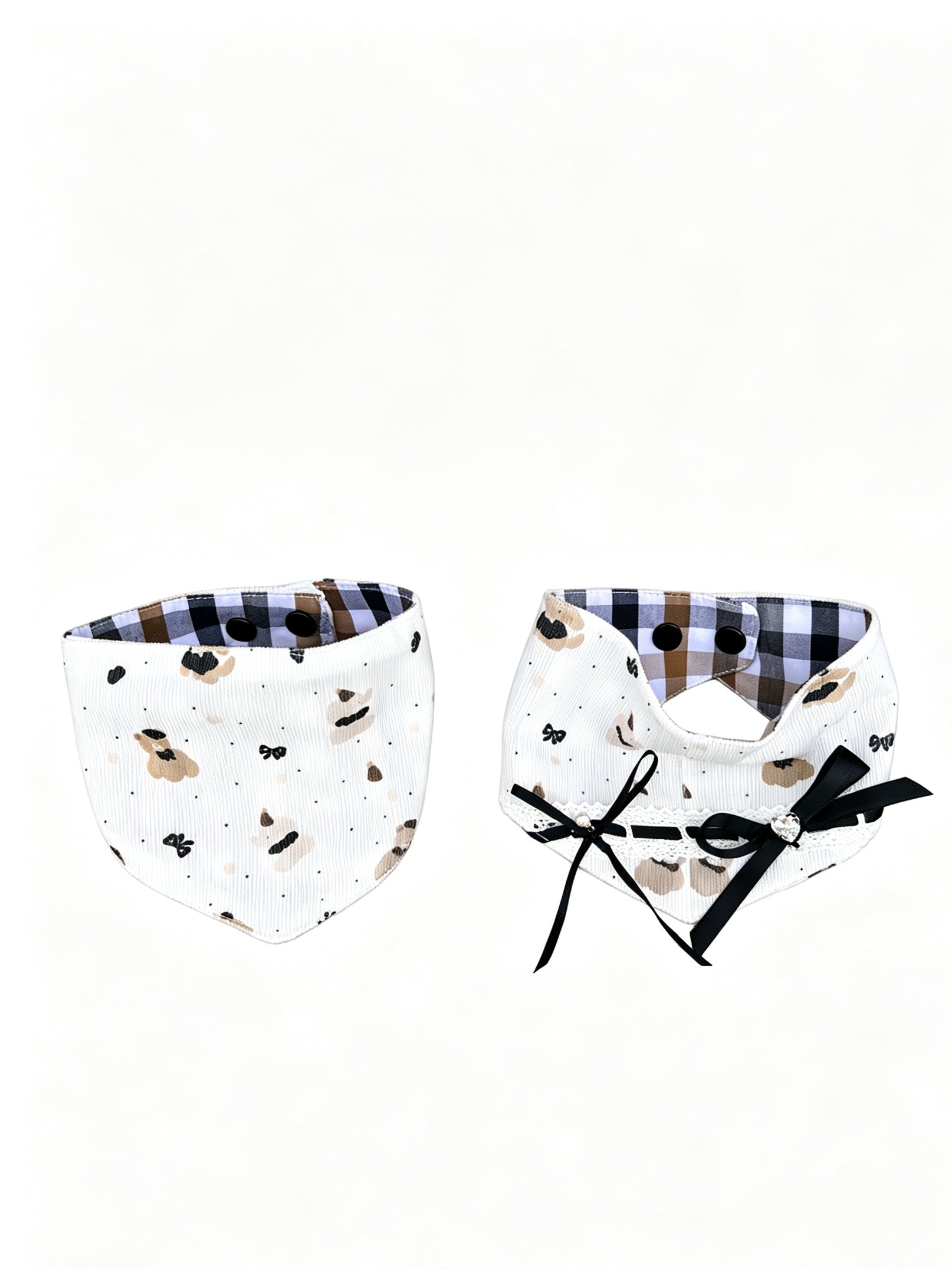 Puppy Patch Reversible Bandana