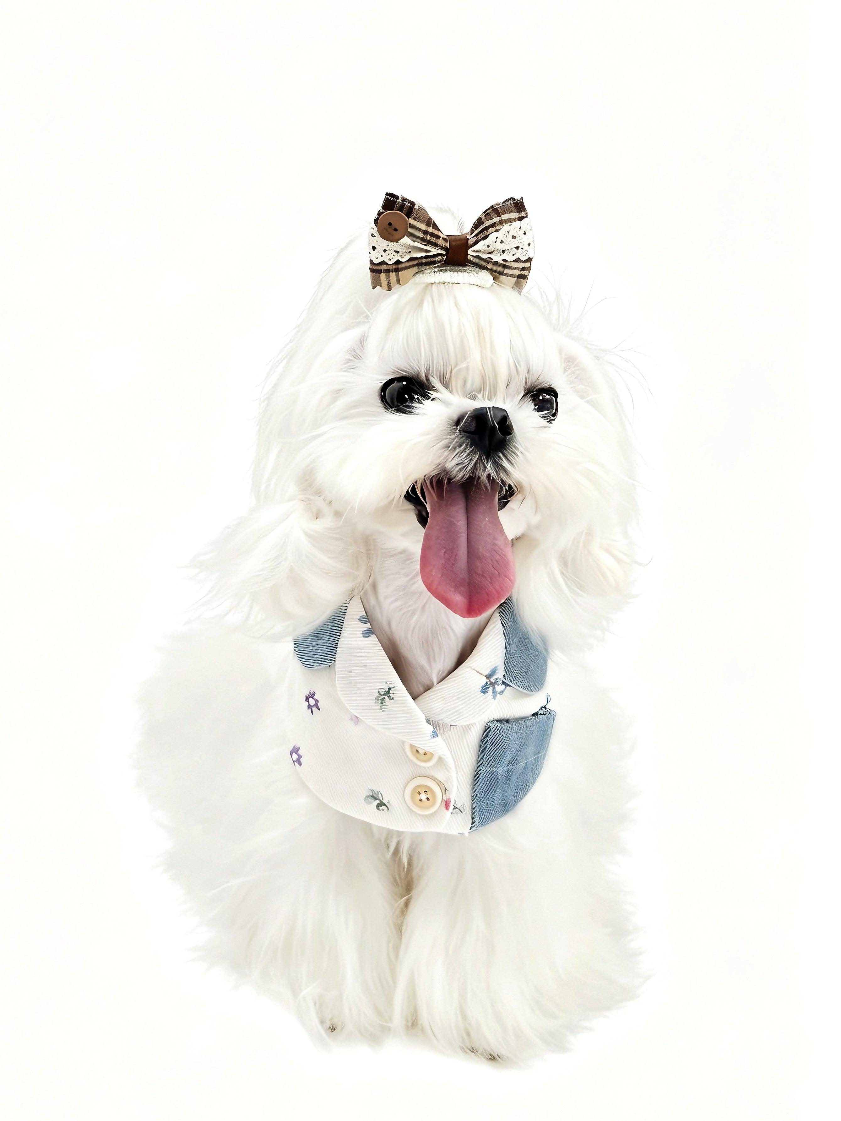 Denim Dream Bow Bib