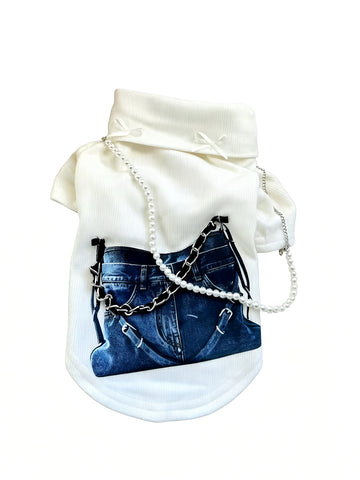 Chic Denim Turtleneck Dress
