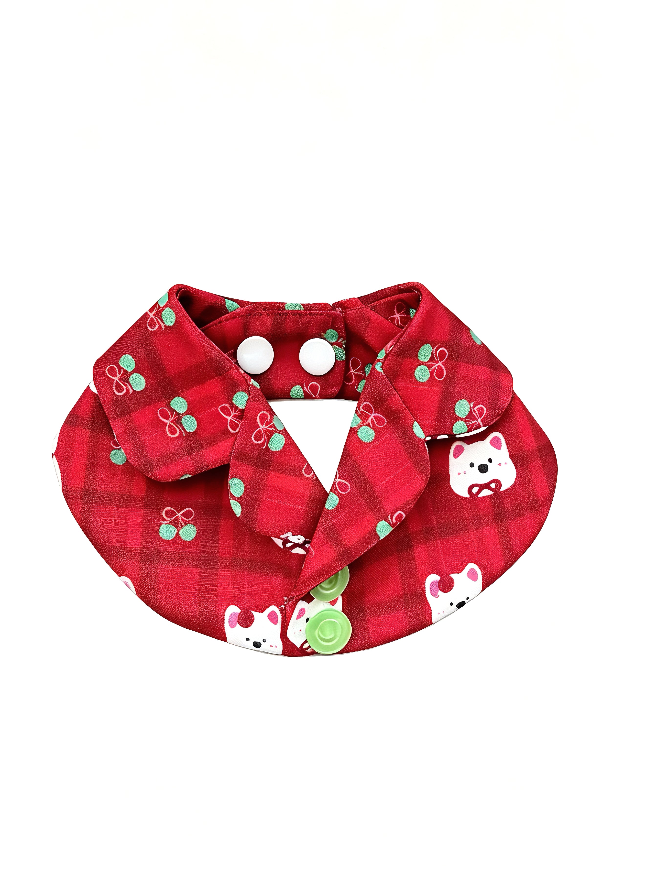 Christmas Blossom Bow Bib