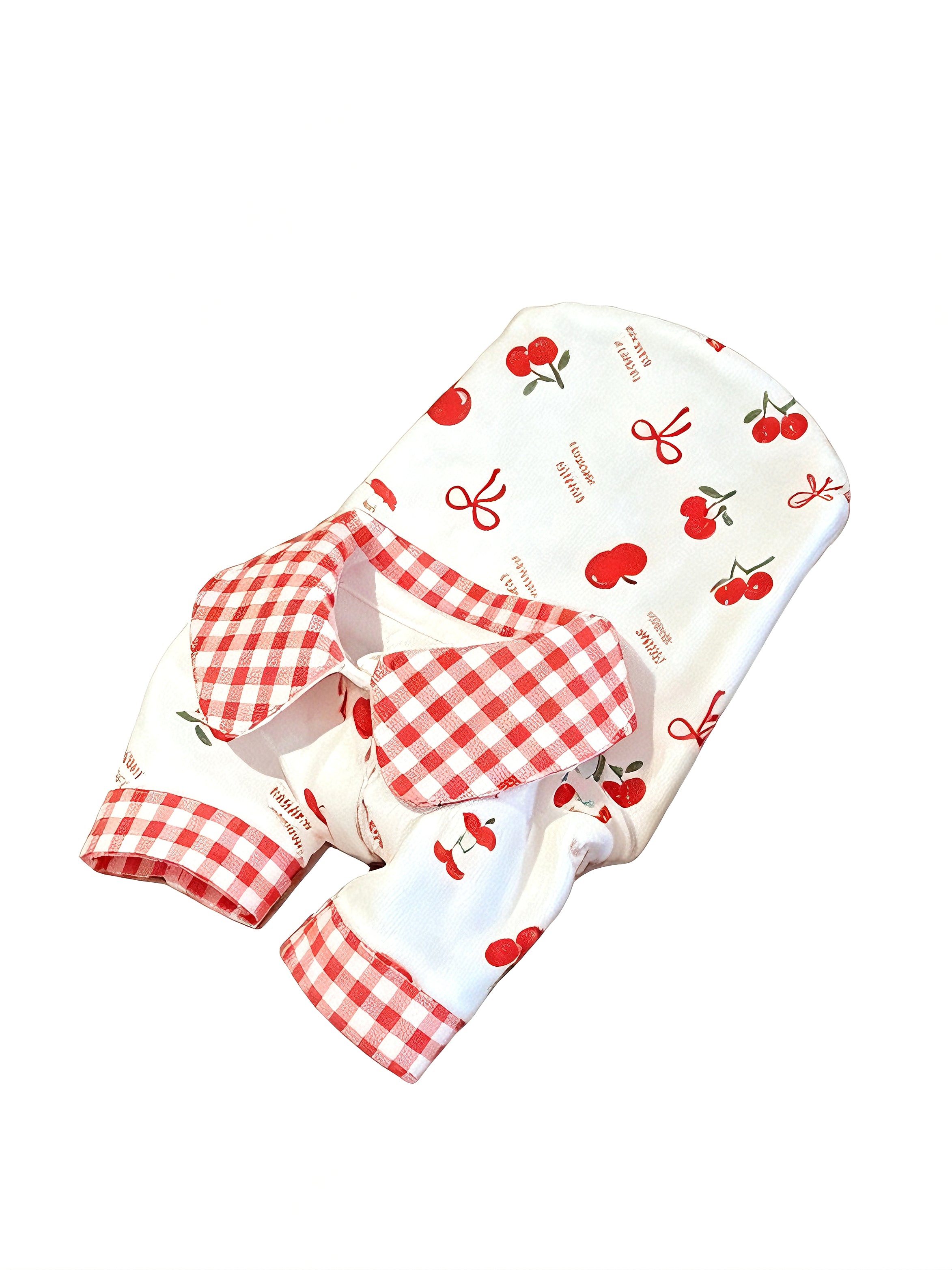 Berry Picnic Collar Top