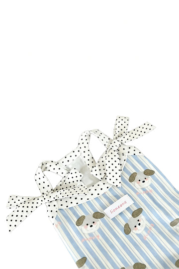 Puppy Print Bow Tank